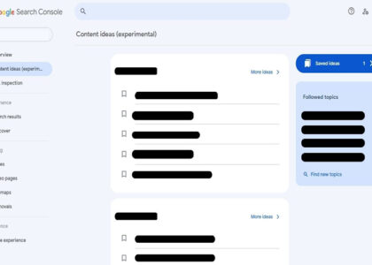 Google Search Console content ideas